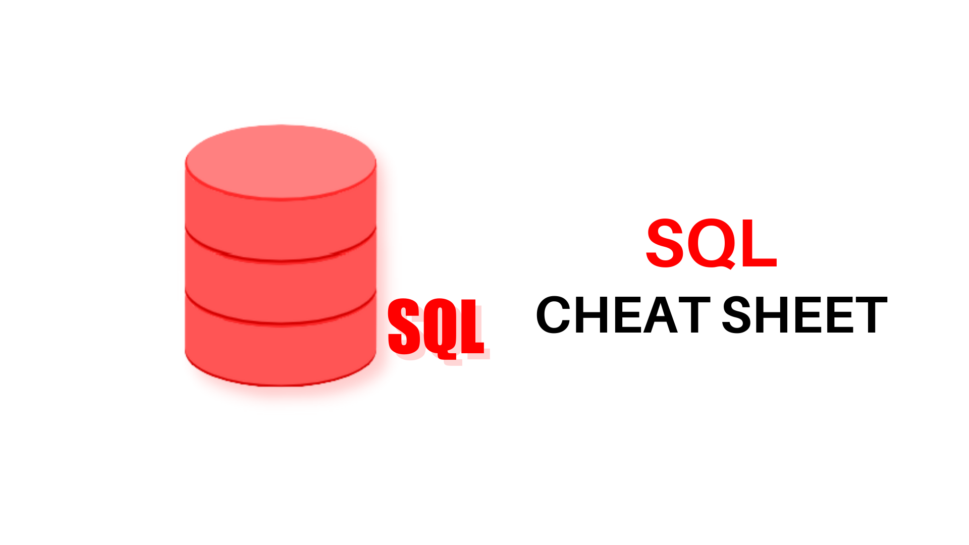 SQL cheatsheet download pdf