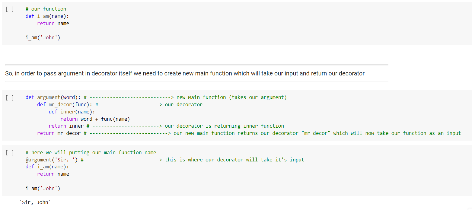 Input in decorator function python, how to pass input in decorator function in python