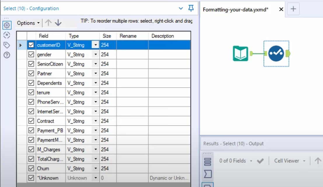 Example Alteryx for analytics