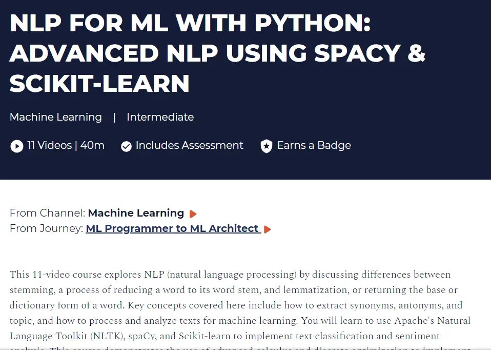 11 best courses for natural language processing,natural language processing with python,nlp courses