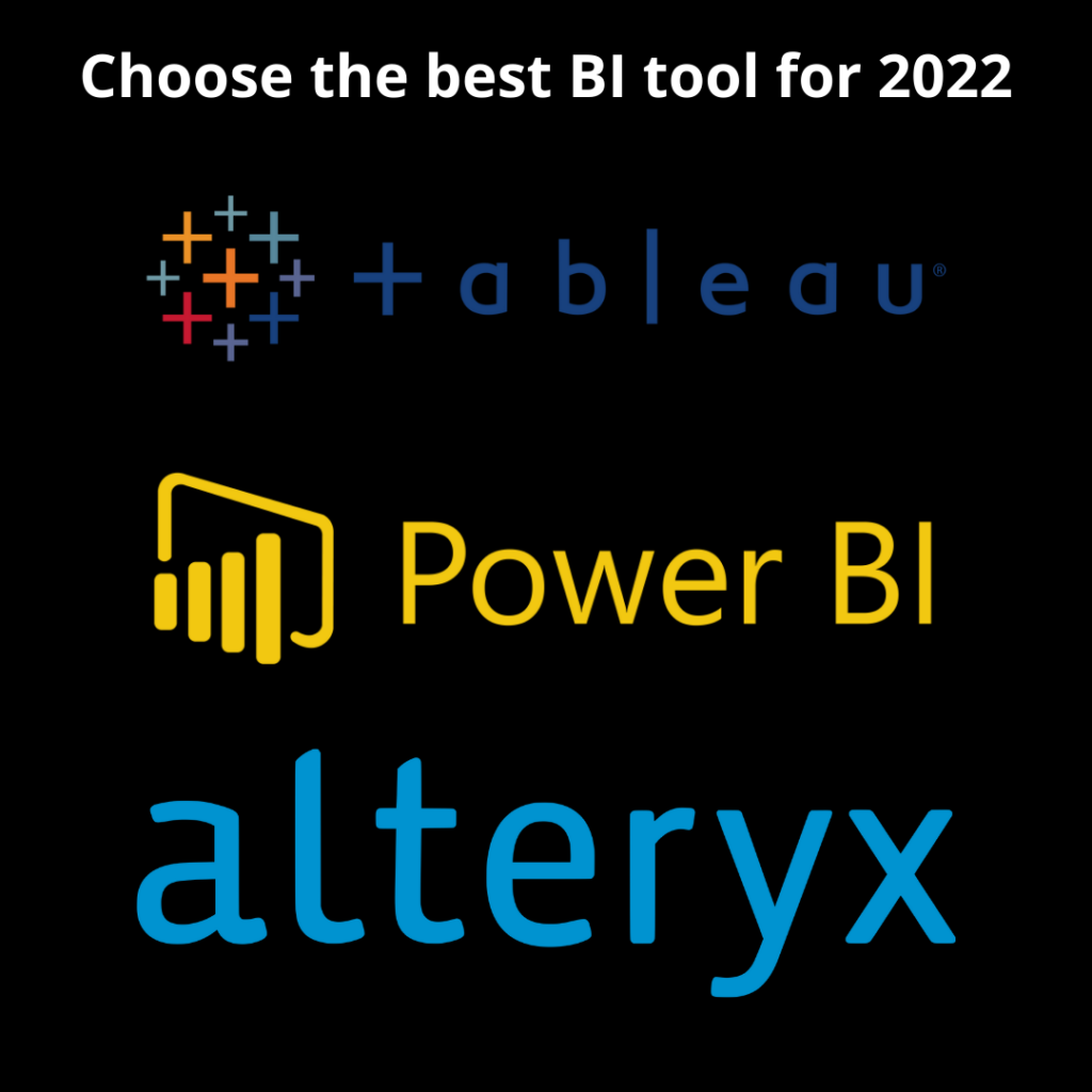 Tableau vs Power BI vs Alteryx