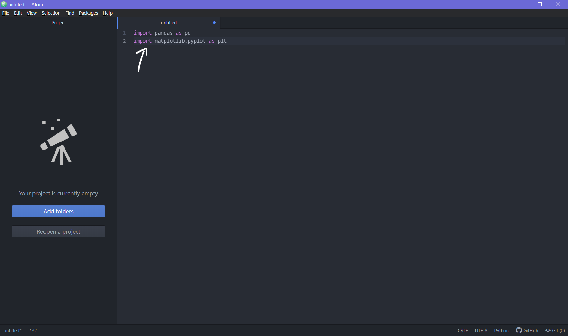 How to set up Atom for python in 2022 i.e., Atom Text editor