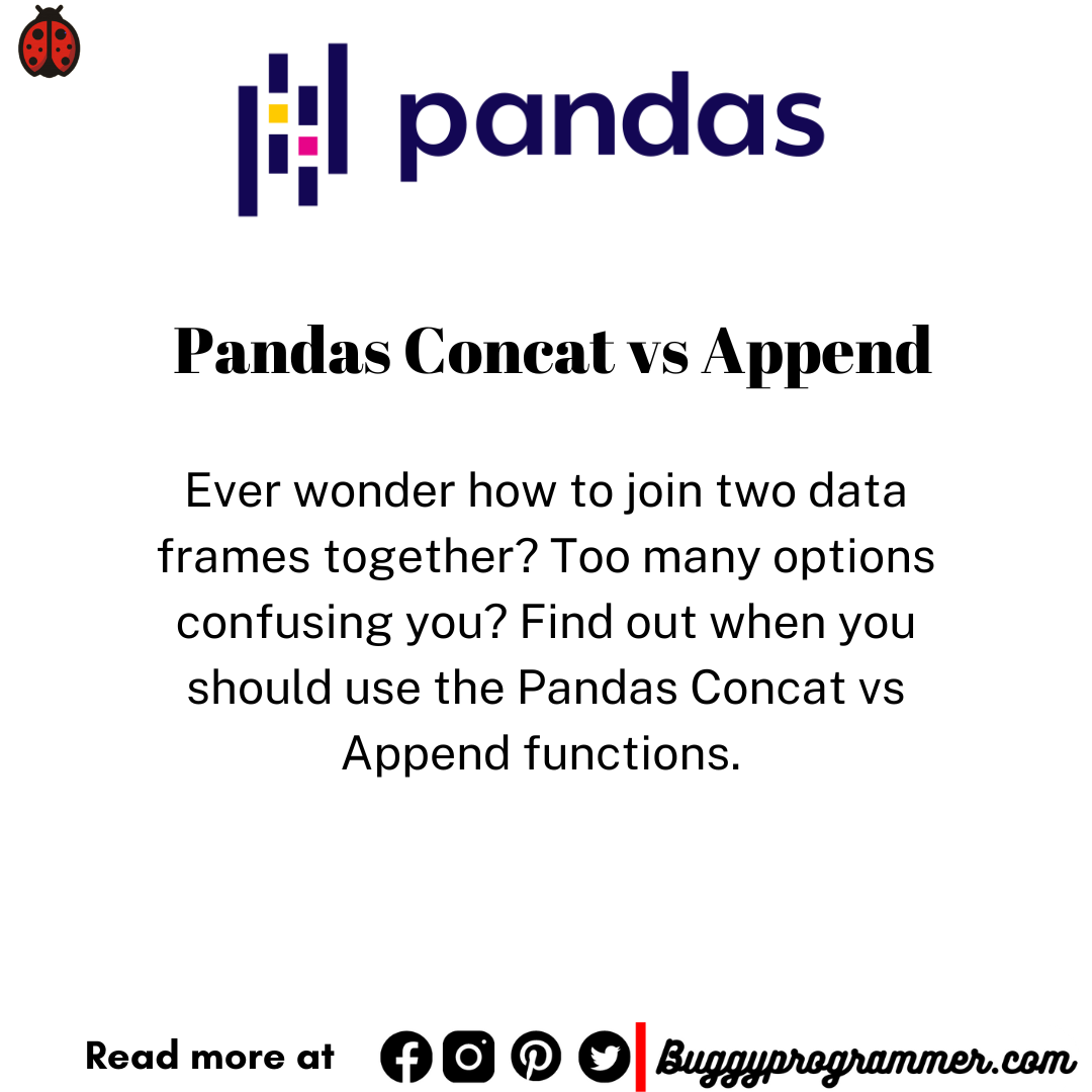 Simple explanation on the usage Pandas Concat vs append